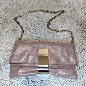 Marciano light pink sparkle purse
